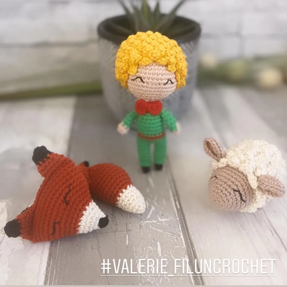 Valerie Fil Un Crochet Petit Prince lot 3 patrons crochet PDF renard