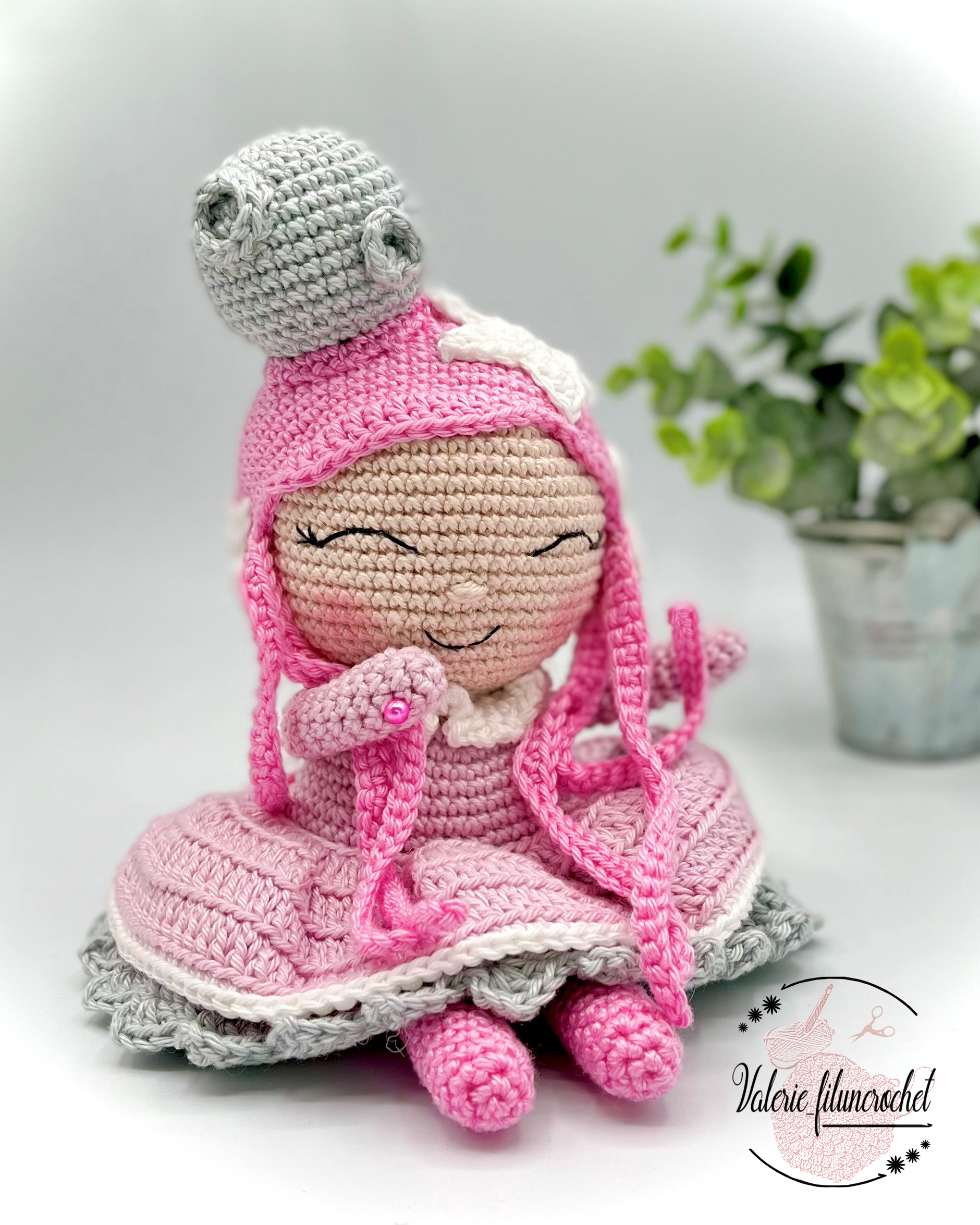 Luna petite fille des étoiles patron crochet amigurumi