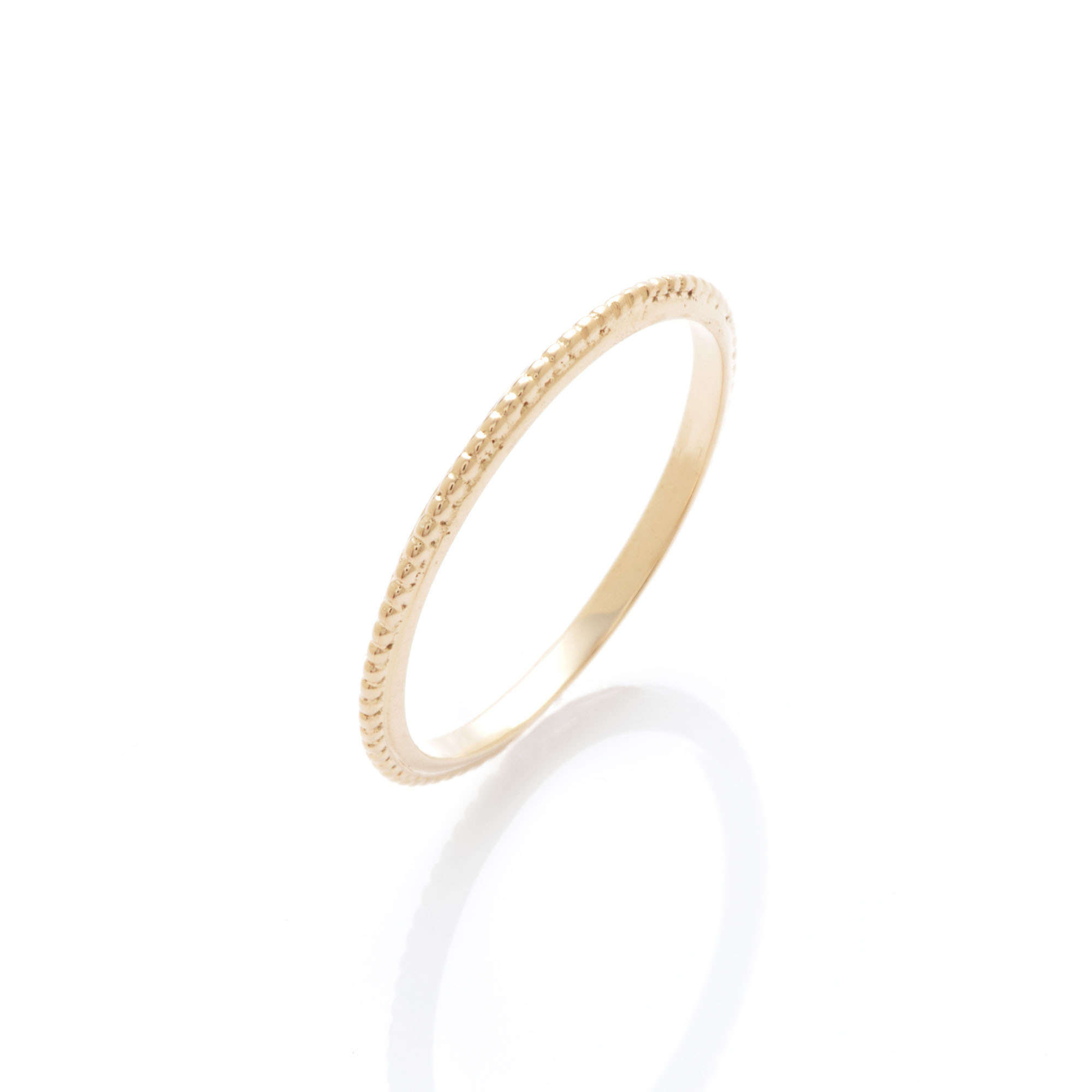 Angèle Brousse Georgia bague micro-perlée or