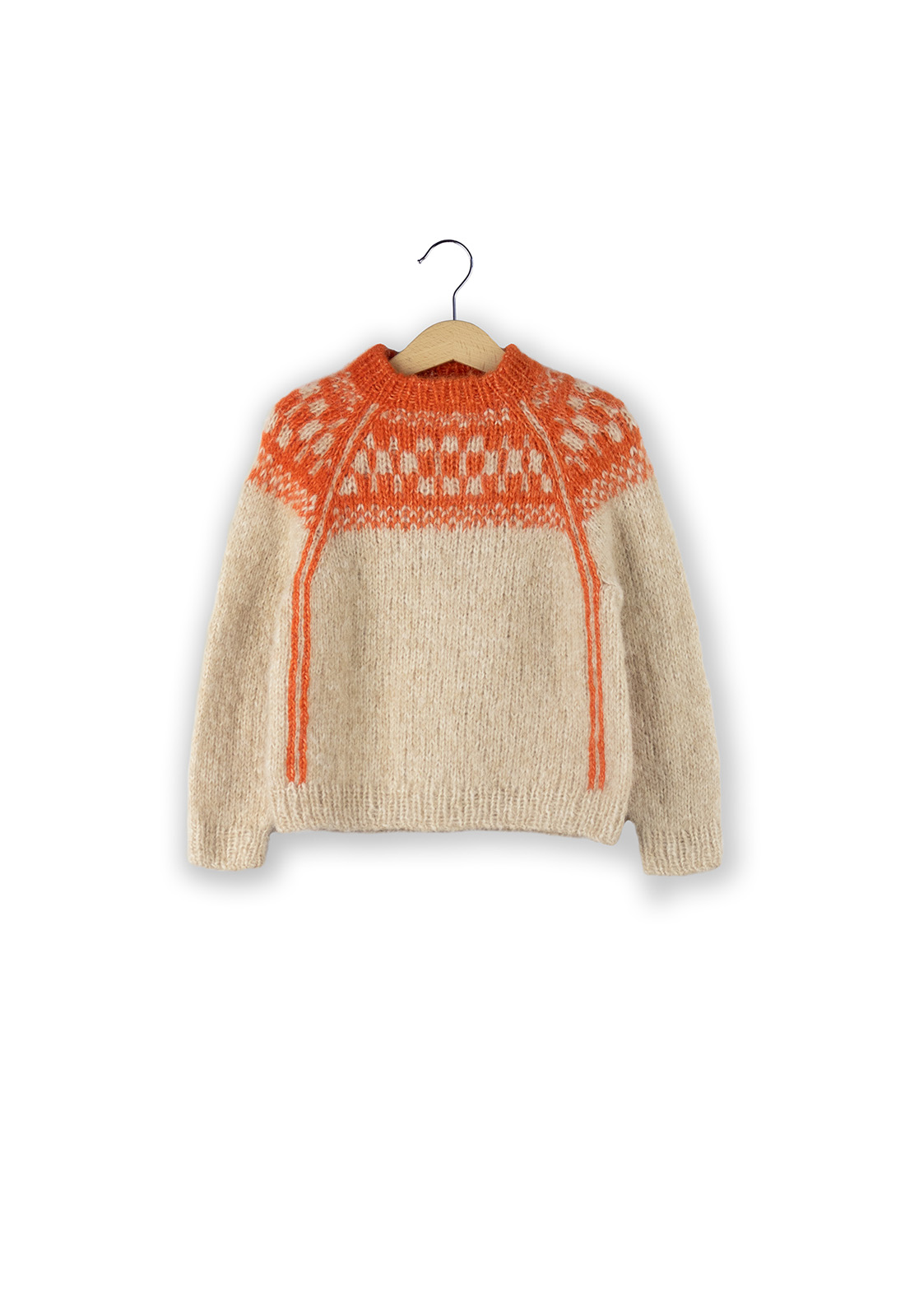 Isager Little Joha Sweater kit tricot pull enfant laine
