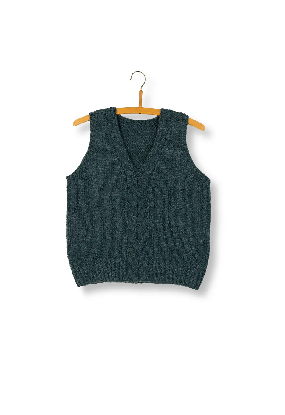 Isager Strandkål Vest kit tricot gilet laine
