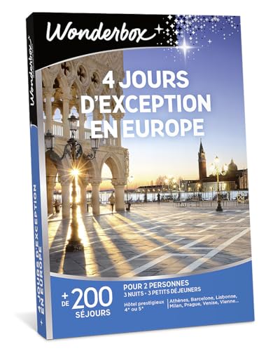 Wonderbox 4 Jours d'Exception coffret séjour Europe 2 pers.