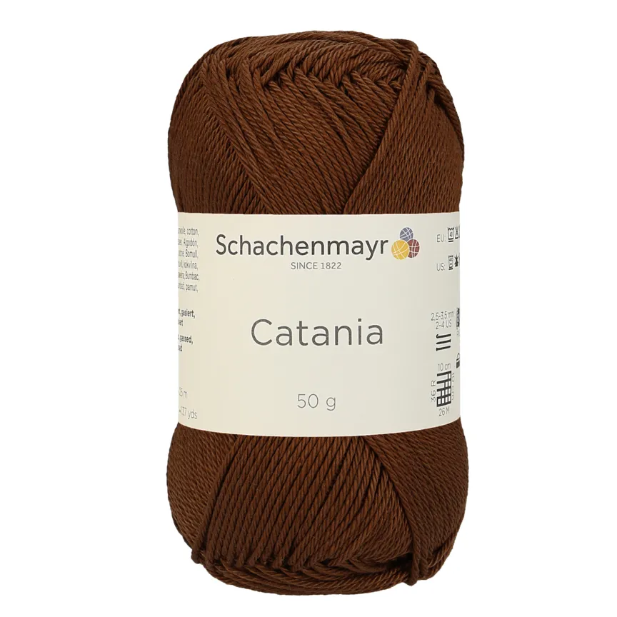 Schachenmayr Catania 0157 fil coton marron Marone