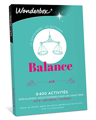 Wonderbox Astrologie Balance coffret cadeau 1 ou 2 personnes