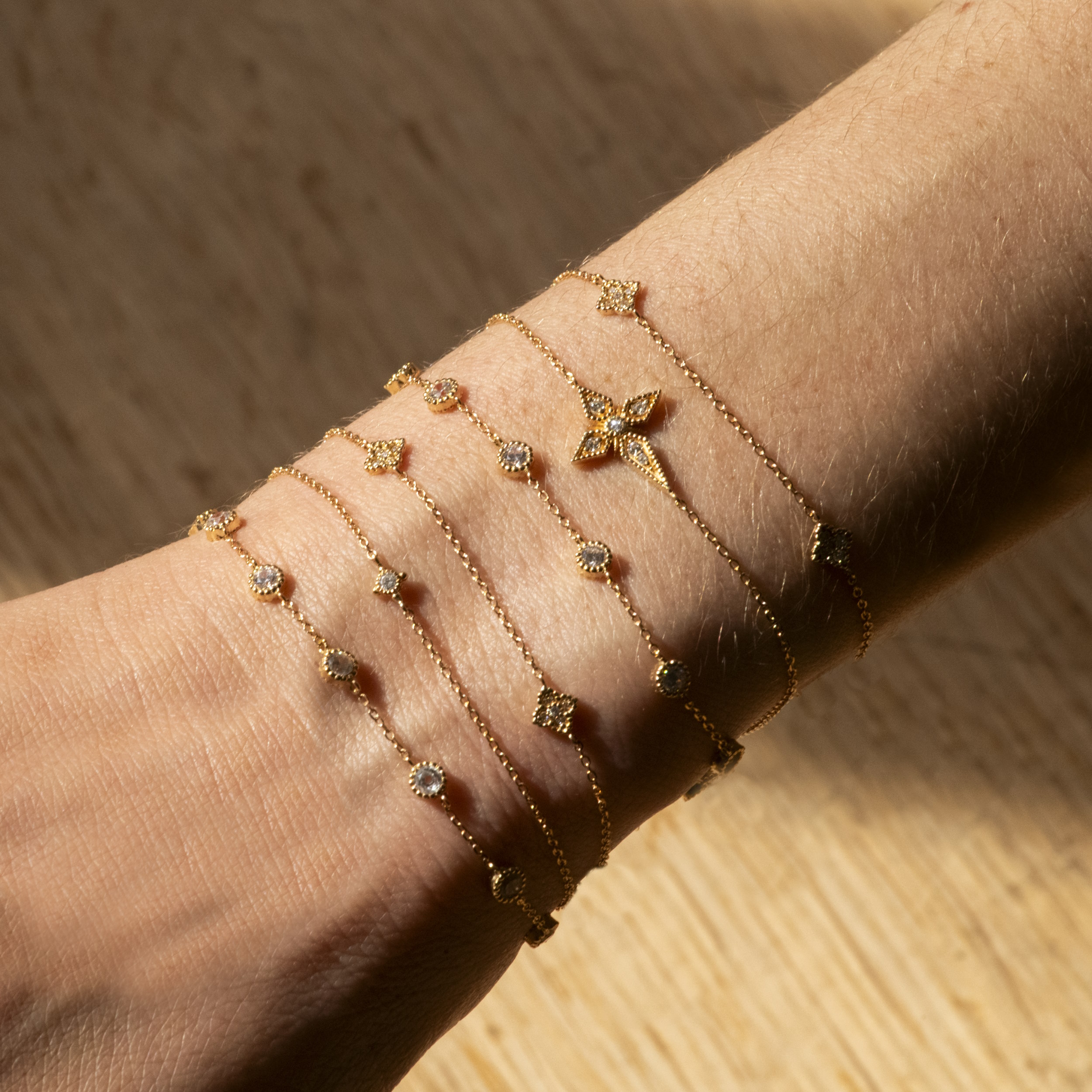 Angèle Brousse Susie bracelet diamant or jaune 18 carats