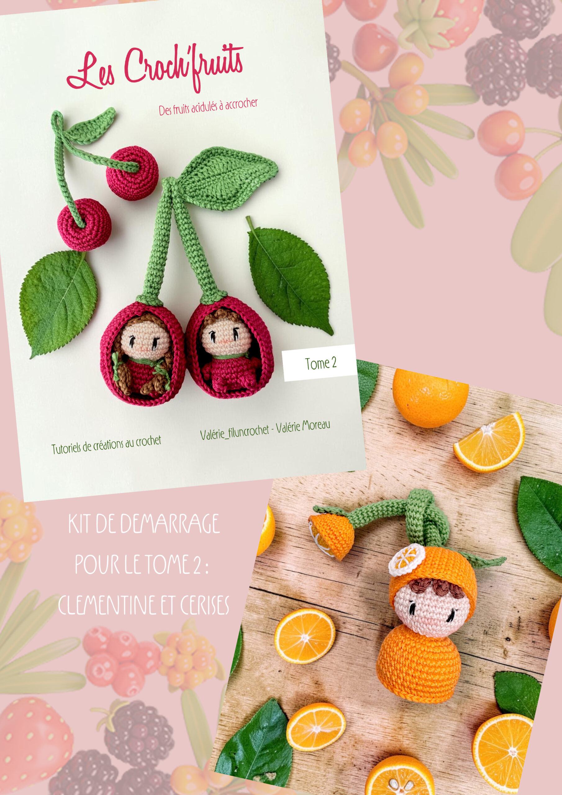 Valerie Fil un Crochet Kit Croch’Fruits Tome 2 kit crochet