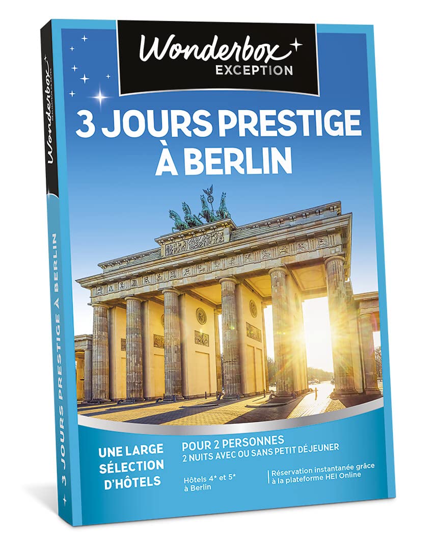 Wonderbox 3 Jours Prestige Berlin coffret cadeau 2 pers 2 nuits