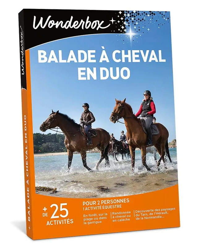 Wonderbox Sport & Aventure Balade à Cheval coffret cadeau duo