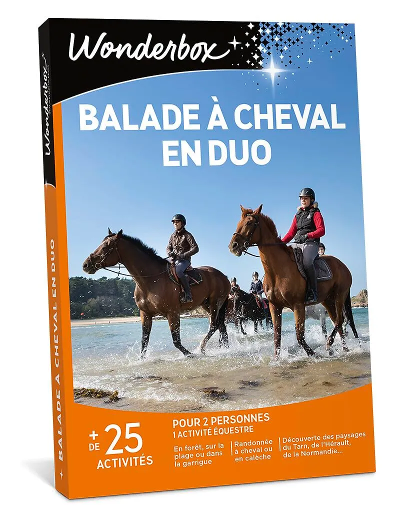 Wonderbox Sport & Aventure Balade à Cheval coffret cadeau duo