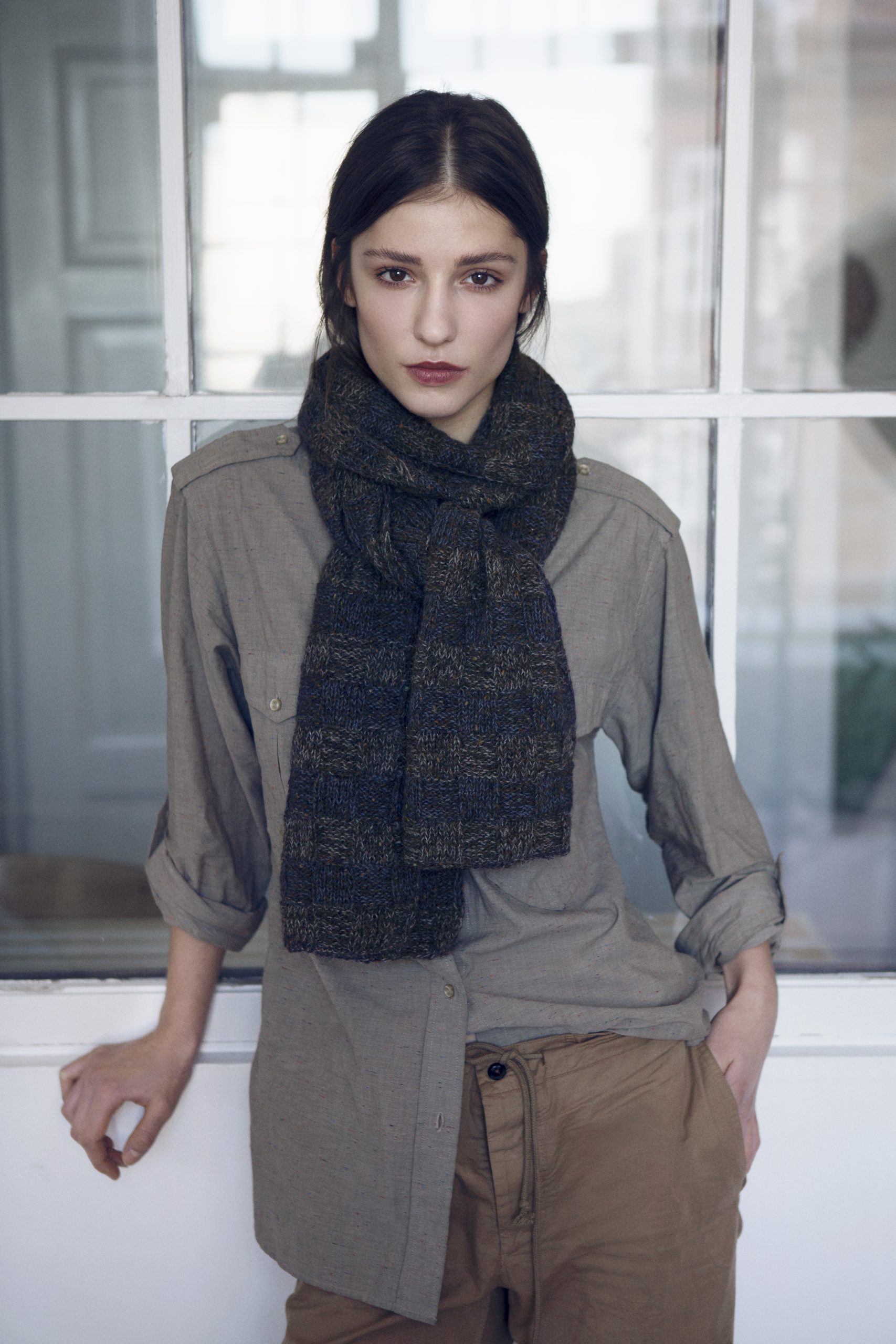 Isager Yarn Kits Tweed tørklæde kit foulard tweed laine