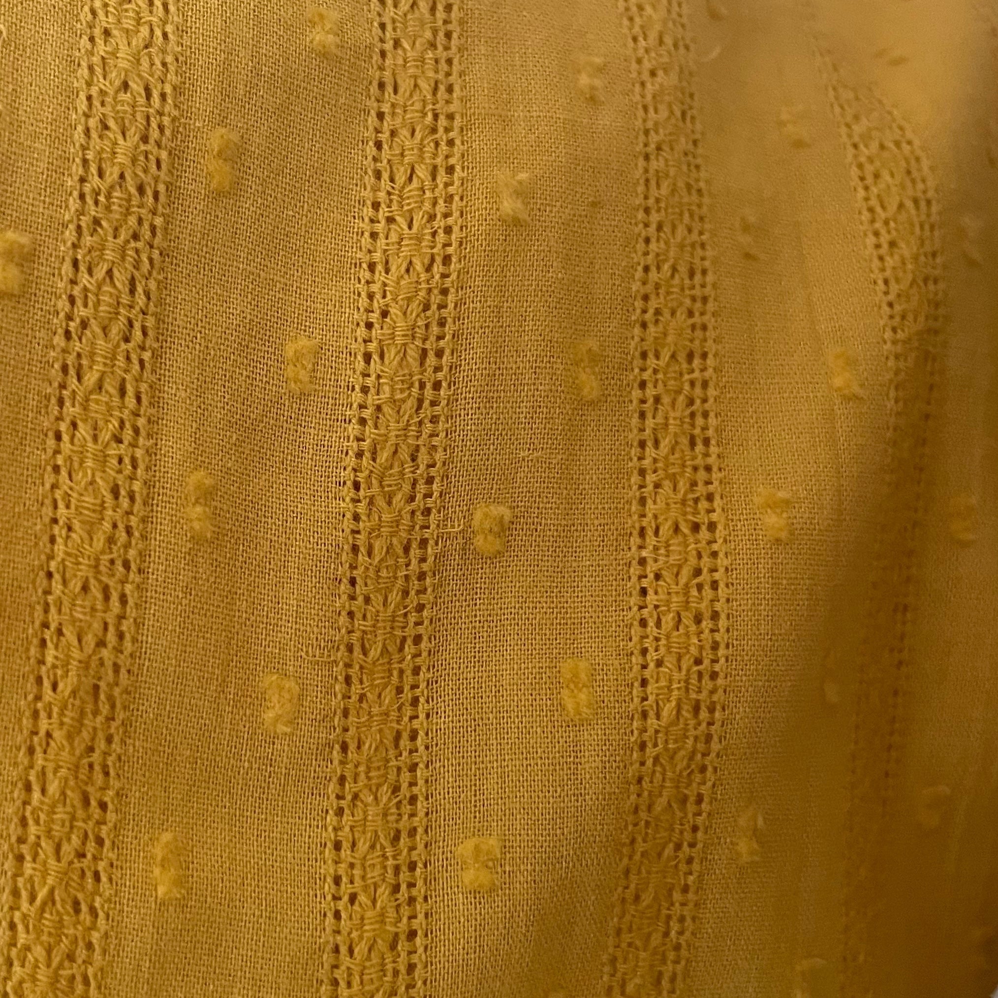 Laeti & Léa voile coton plumetis brodé coupon terracotta