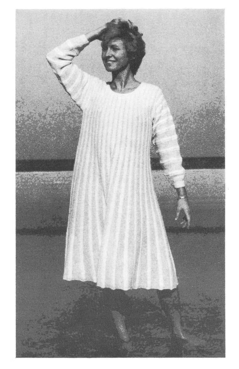 Isager Plissé-kjole kit tricot robe laine