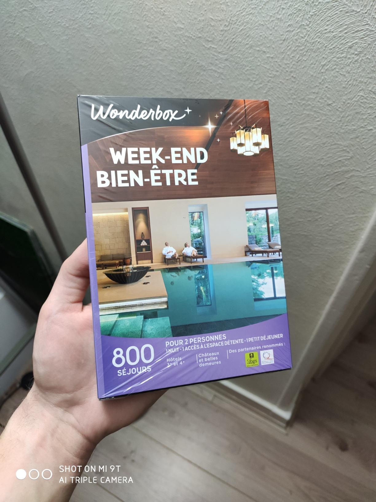 Wonderbox Week-End Bien-Être coffret cadeau 1 nuit 2 personnes spa