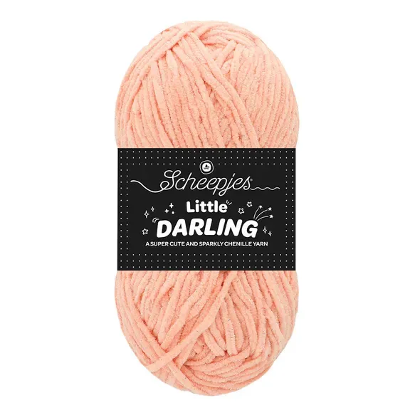 Scheepjes Little Darling Sparkle 415S fil chenille Piglet rose brillant