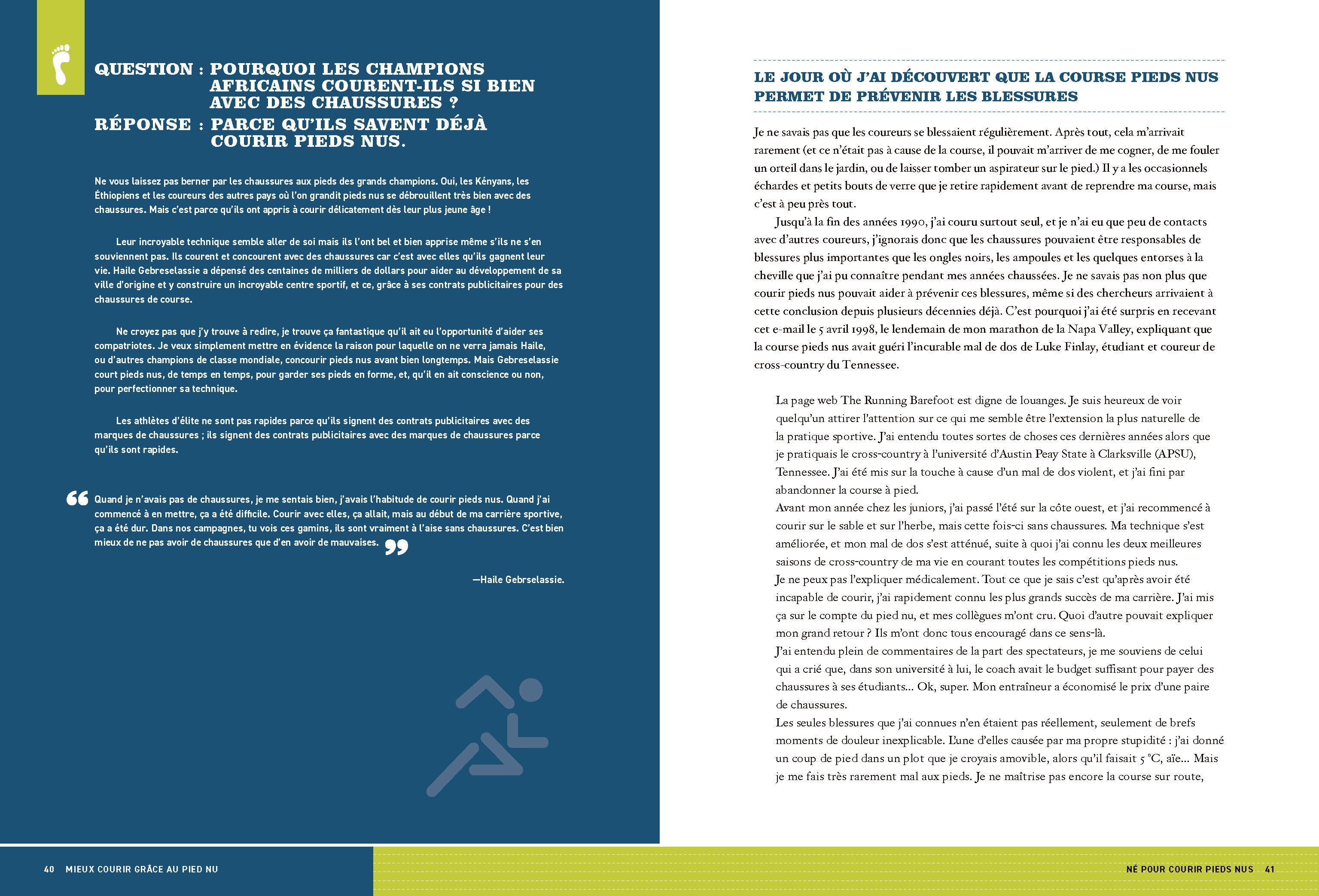 Souccar Editions Mieux courir grâce au pied nu livre broché course