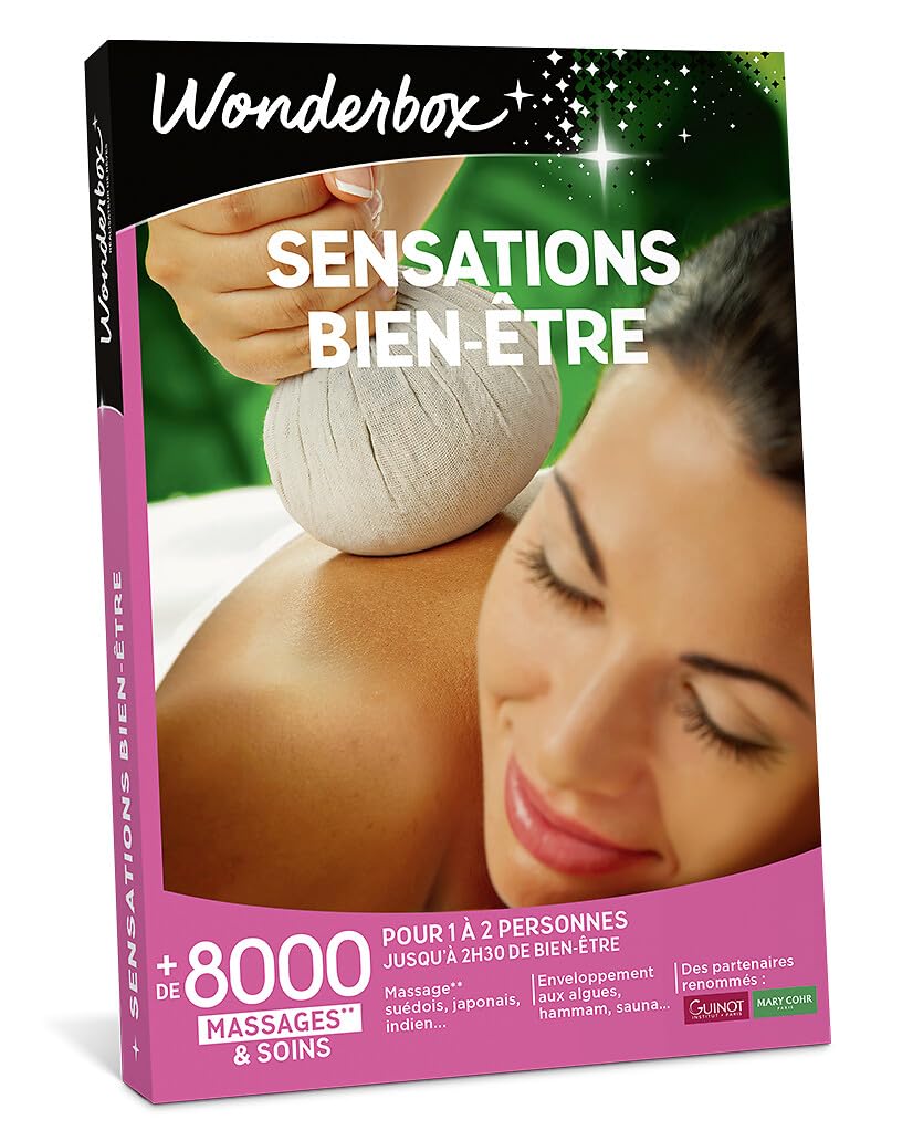 Wonderbox Sensations Bien-Être coffret massage 1-2 pers