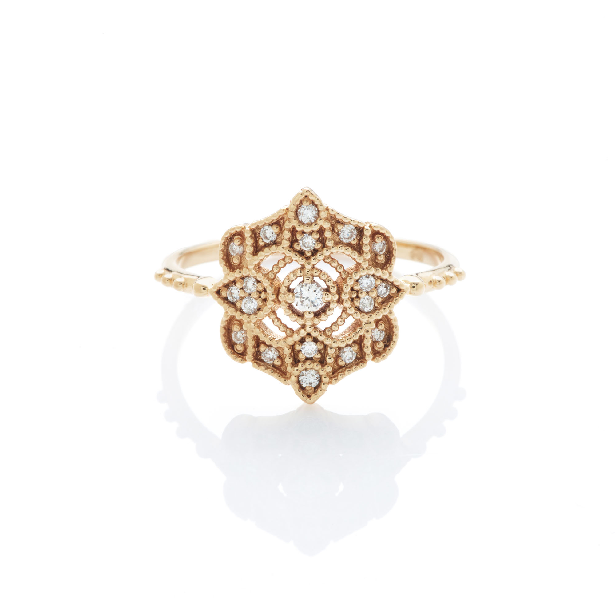 Angèle Brousse Paradis Shiny bague or jaune 18 carats diamants