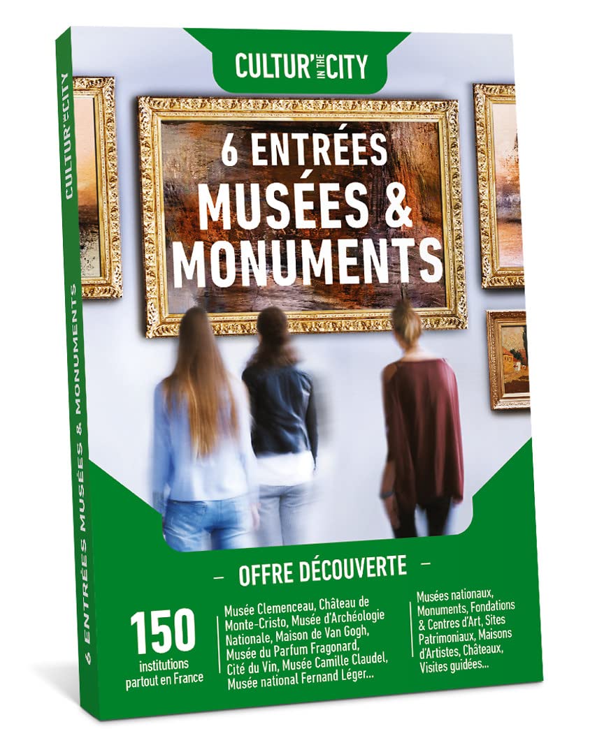 Wonderbox Cultur'in The City coffret cadeau musées 6 entrées