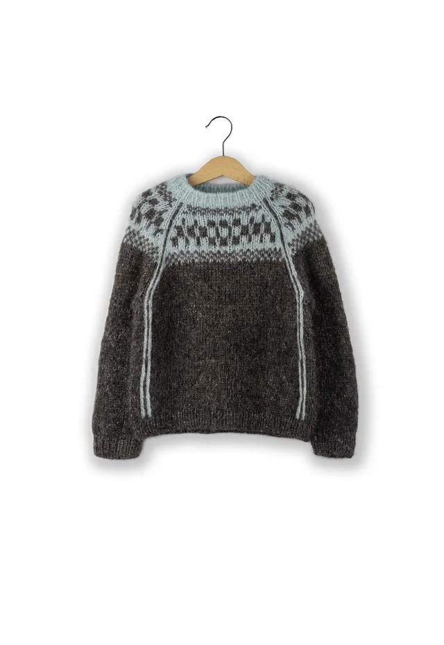 Isager Yarn Kits Little Joha Sweater kit tricot pull patron inclus