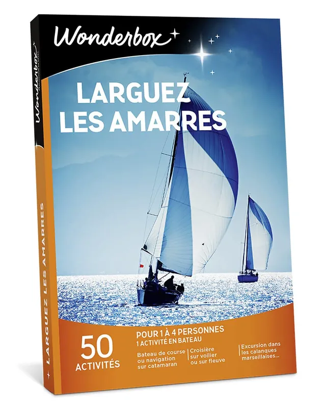 Wonderbox Sport & aventure Larguez Les Amarres coffret bateau 50 activités