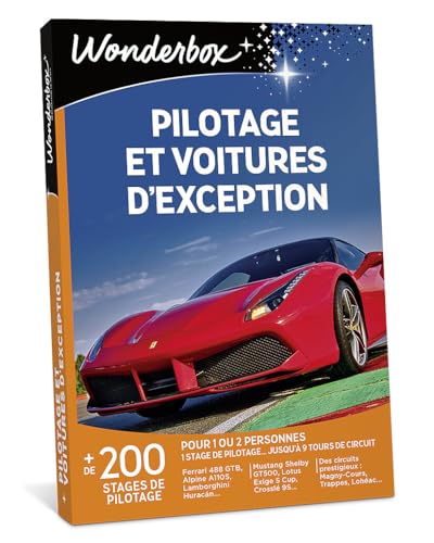 Wonderbox Pilotage Voitures Exception coffret 1-2 pers
