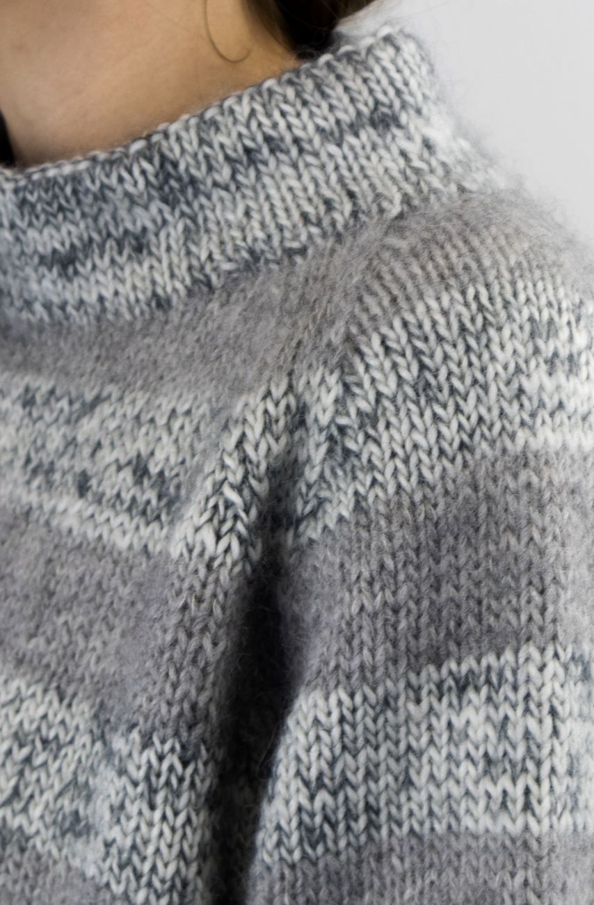 Isager Goat Sweater kit à tricoter pull jacquard