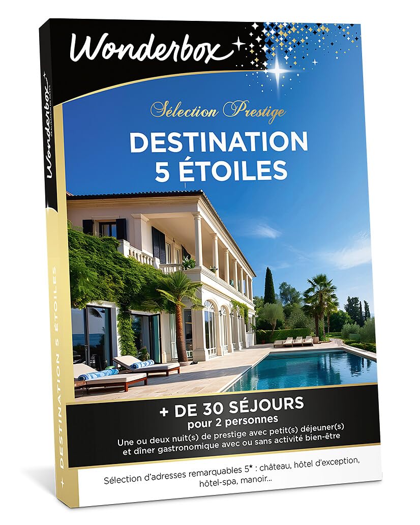 Wonderbox Destination 5 Étoiles coffret cadeau 2 pers
