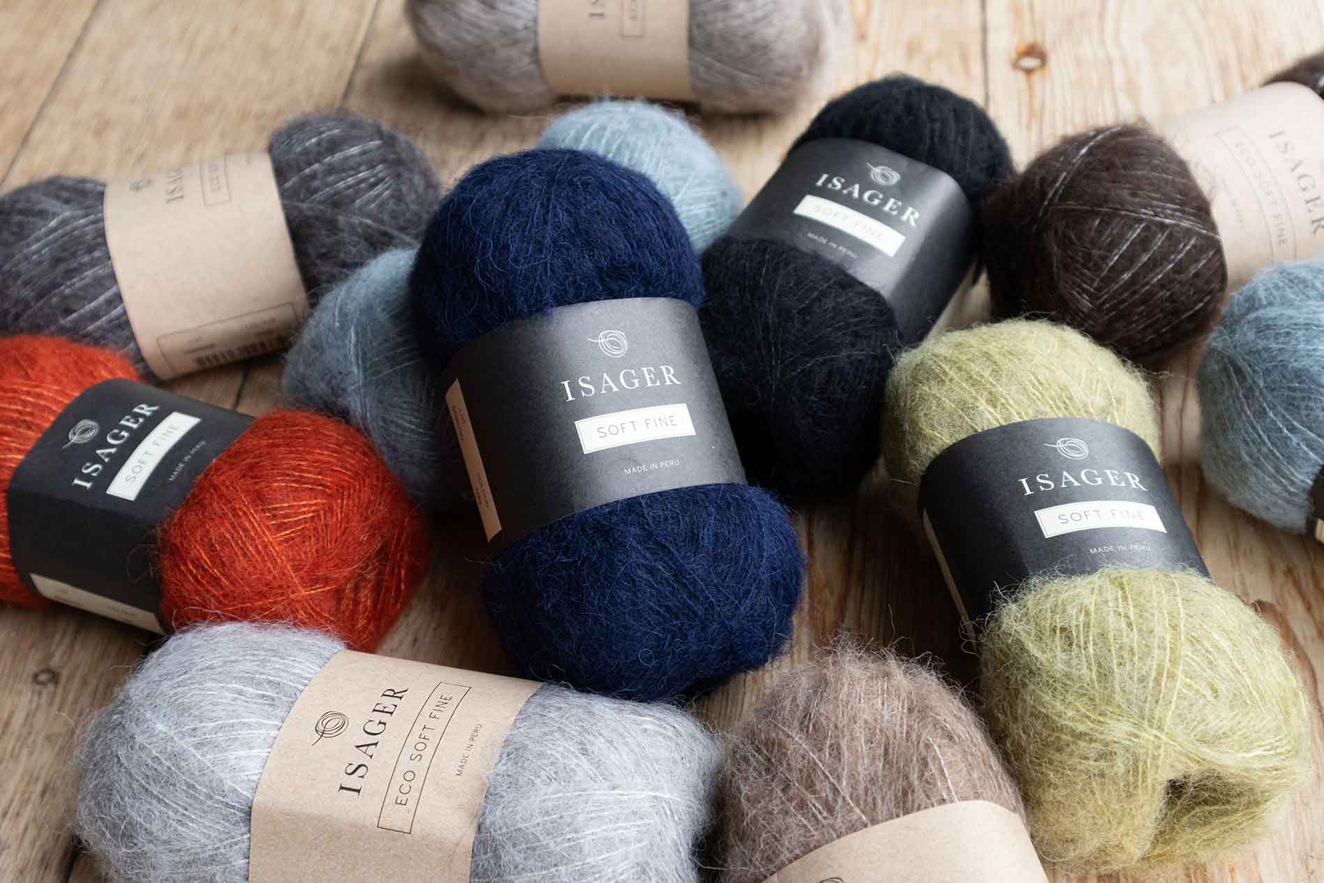 Isager Soft Fine fil à tricoter mérinos alpaga