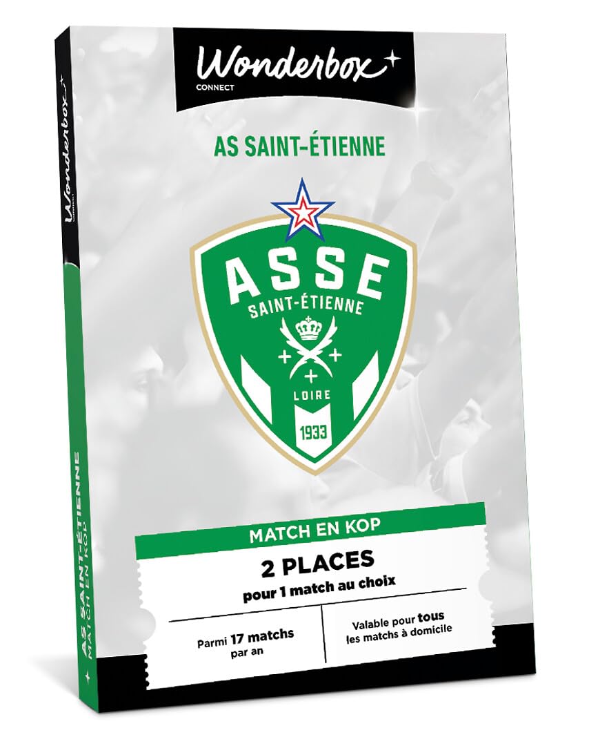 Wonderbox Évènements Sportifs AS Saint-Etienne Supporter coffret cadeau 2 places