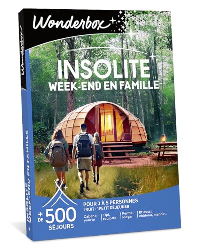 Wonderbox Séjour & Week-end Week-End Insolite coffret cadeau famille
