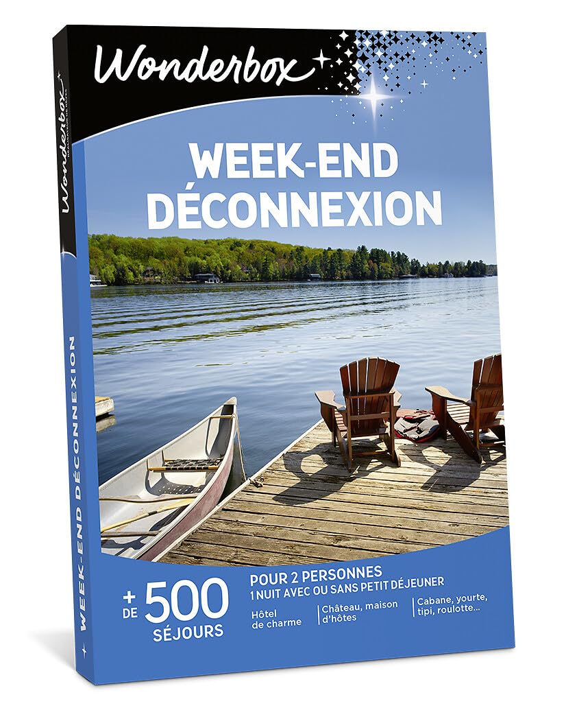 Wonderbox Week-End Déconnexion coffret cadeau 1 nuit 2 personnes