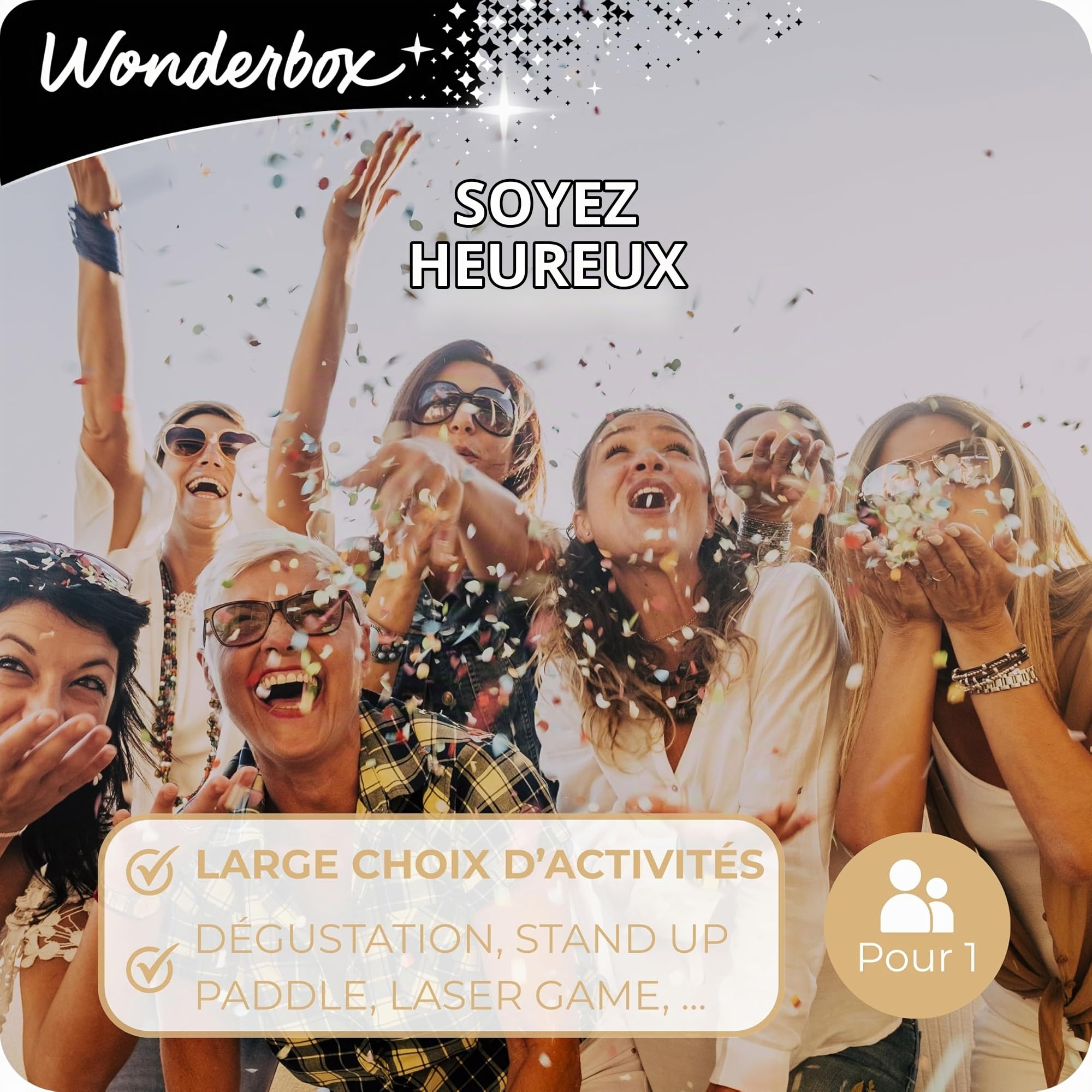 Wonderbox Be Happy coffret cadeau 1 personne multi-activités
