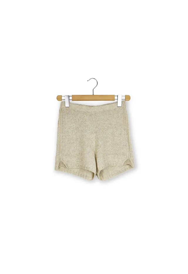 Isager Tan Shorts kit tricot laine tan