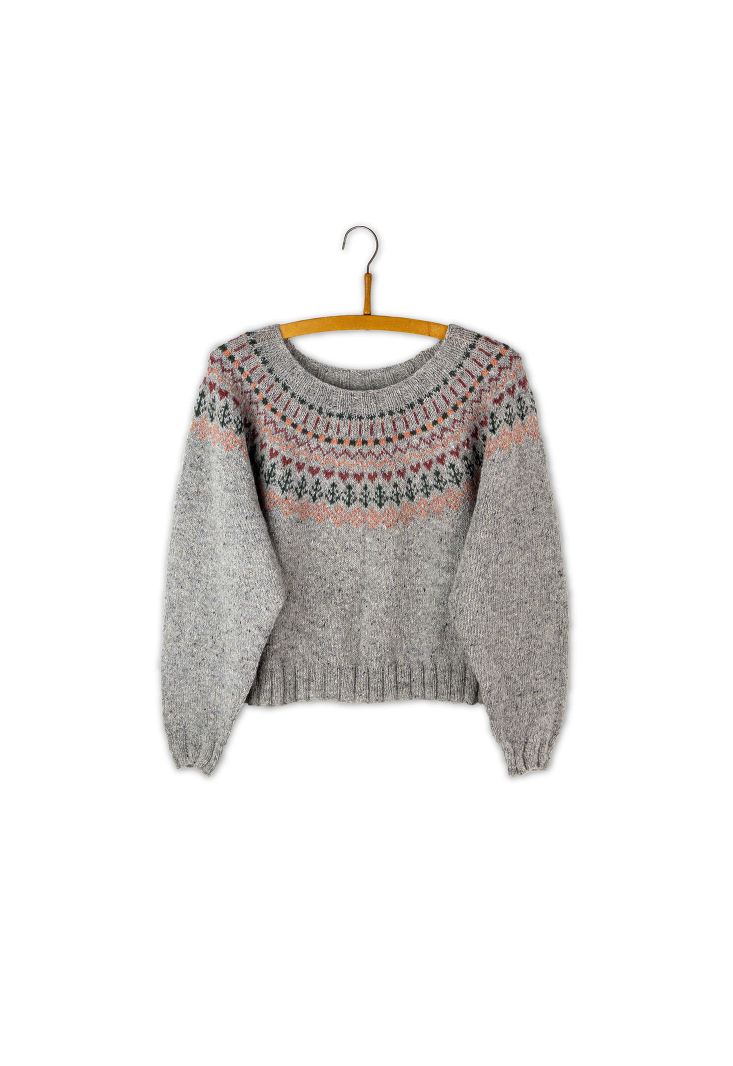 Isager Juletrøje kit tricot pull Noël laine