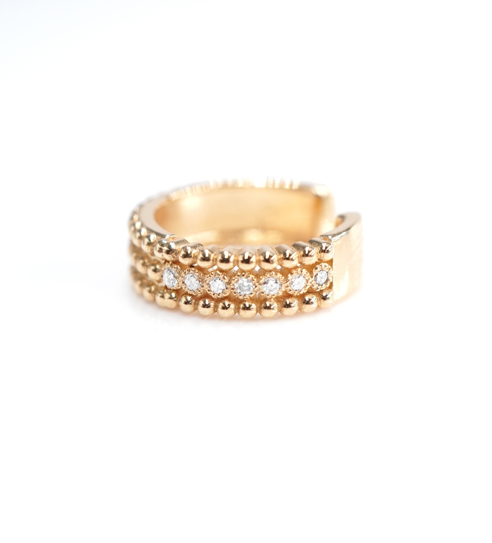 Angèle Brousse Nina earcuff or jaune 18 carats réversible