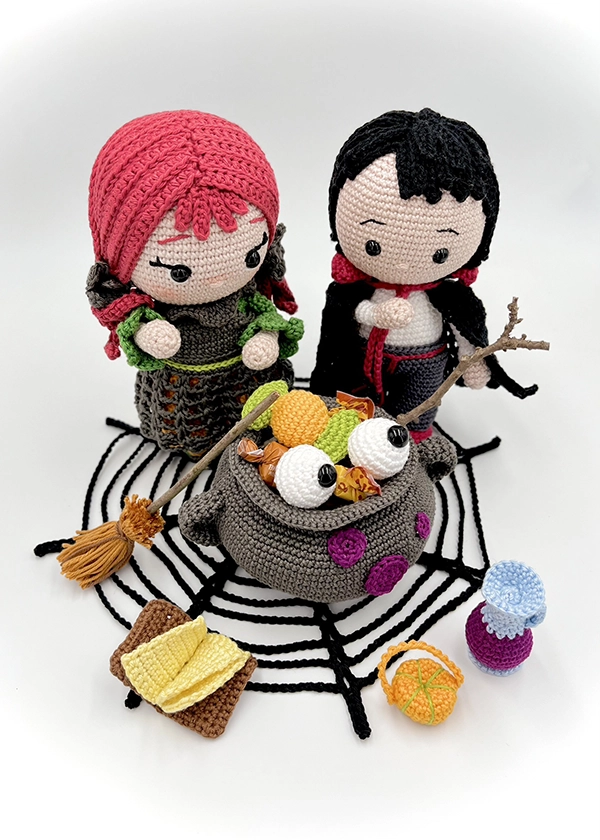 Valérie Fil Un Crochet Combo Aurore Jardin Halloween livres patron A4