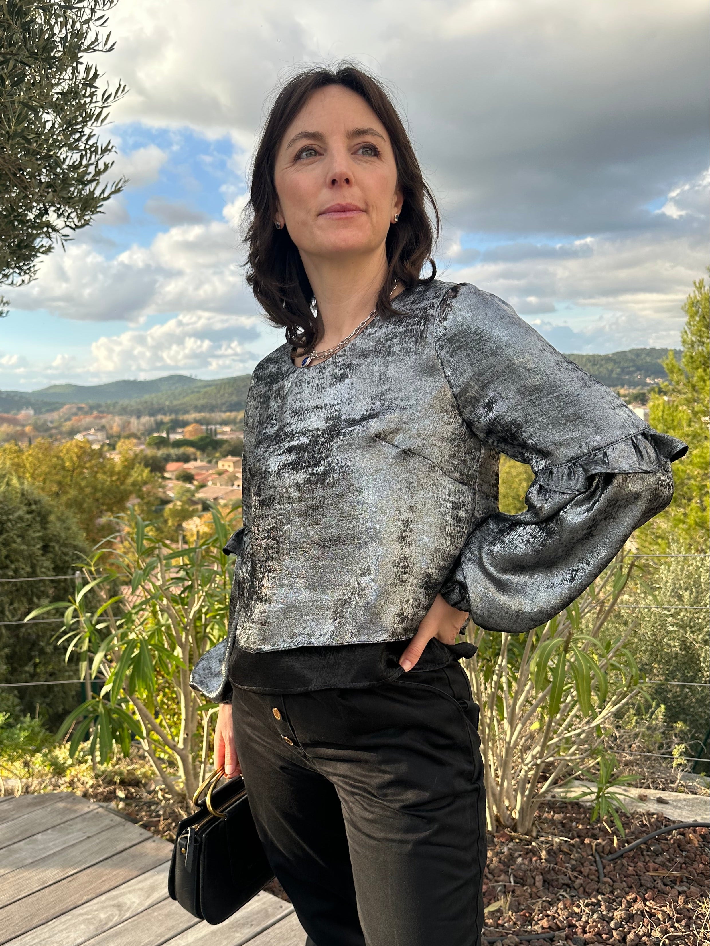 Laeti & Léa Azurée patron couture blouse robe PDF 32-52