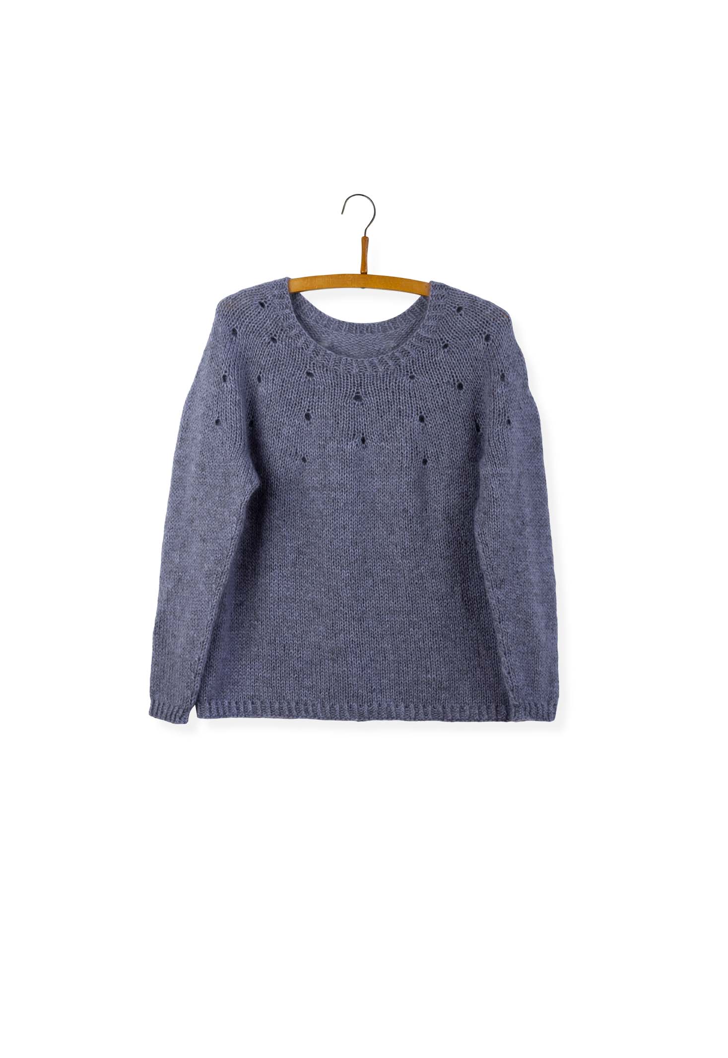 Isager Lotus kit tricot laine pull femme