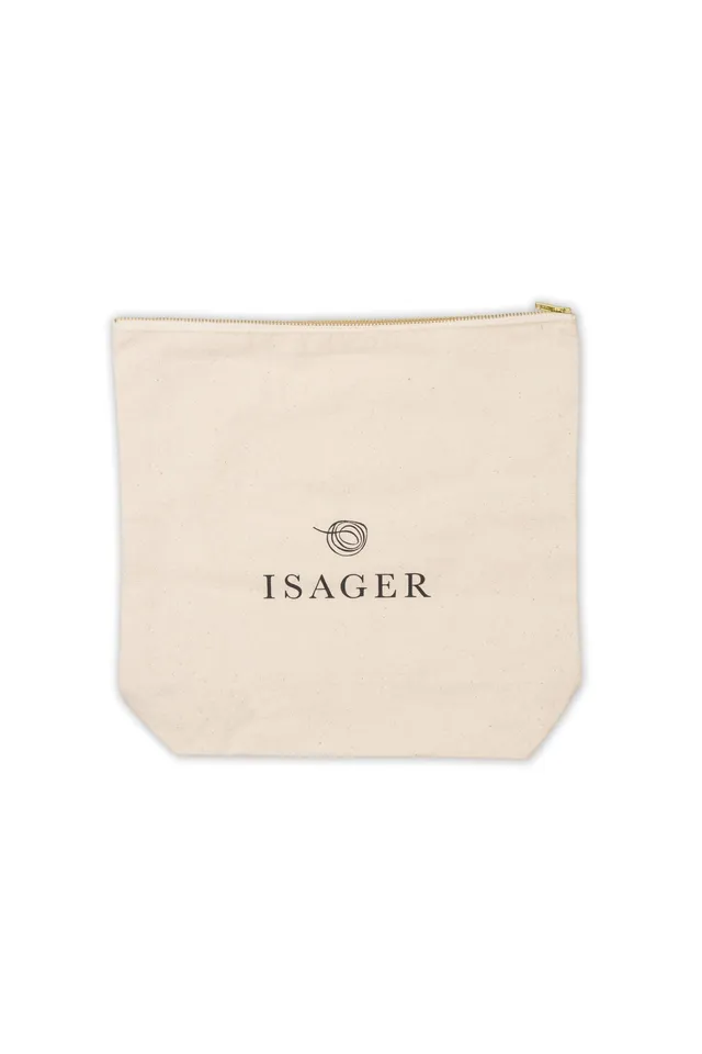 Isager Accessories Projektpose pochette coton zippée