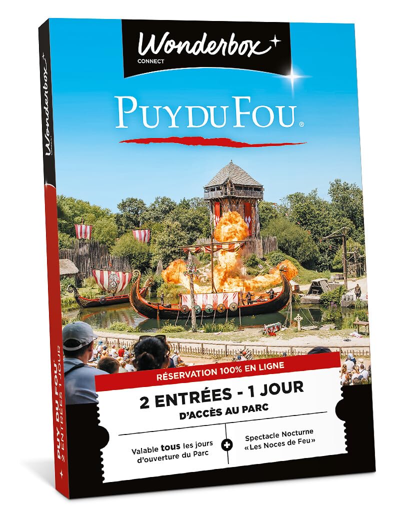 Wonderbox Parcs Puy du Fou 1 Jour coffret cadeau 2 personnes