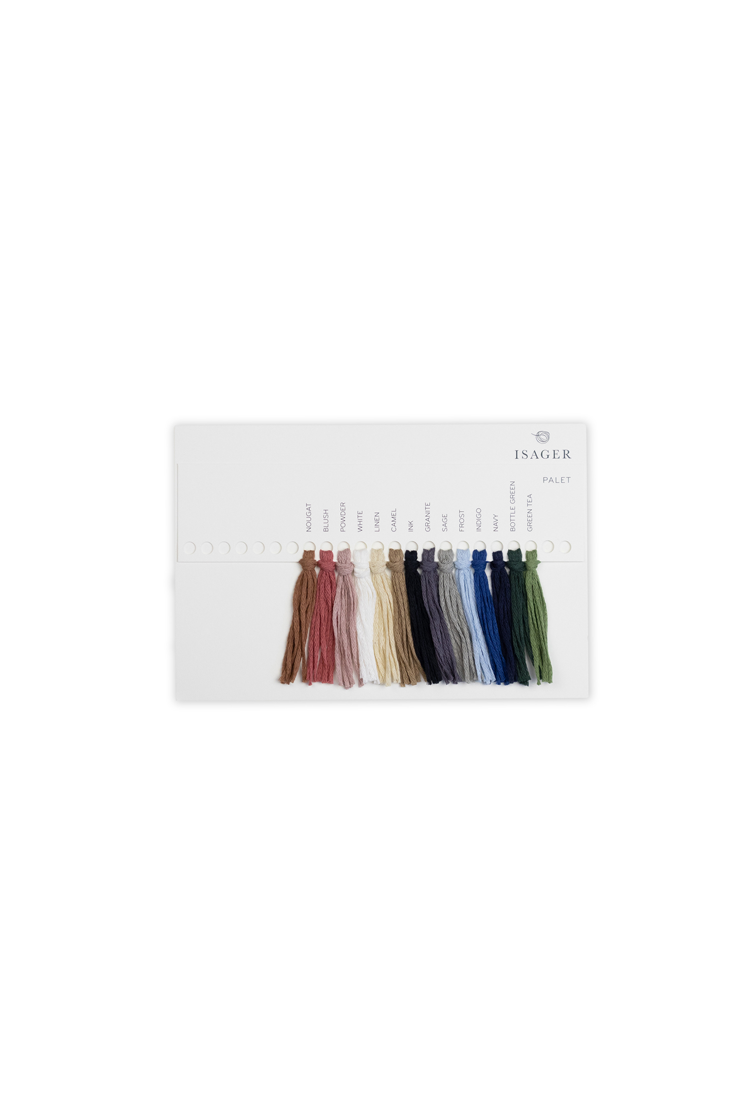 Isager Accessories Palet nuancier laine carte couleurs