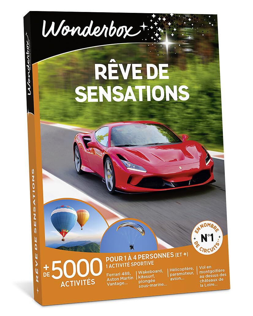 Wonderbox Rêve de Sensations coffret aventure 1-4 pers pilotage