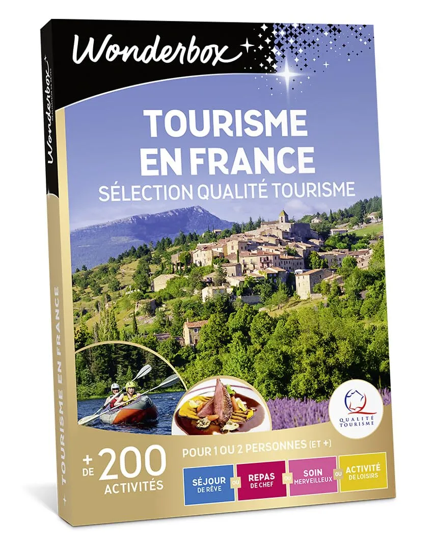 Wonderbox Tourisme en France coffret 260 séjours 1-4 pers