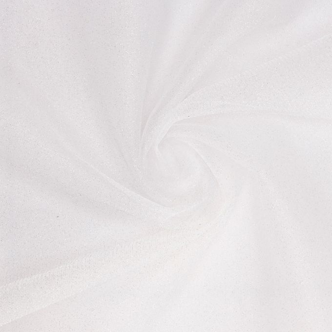 Valérie Accessoires tulle blanc à paillettes 25 x 140 cm