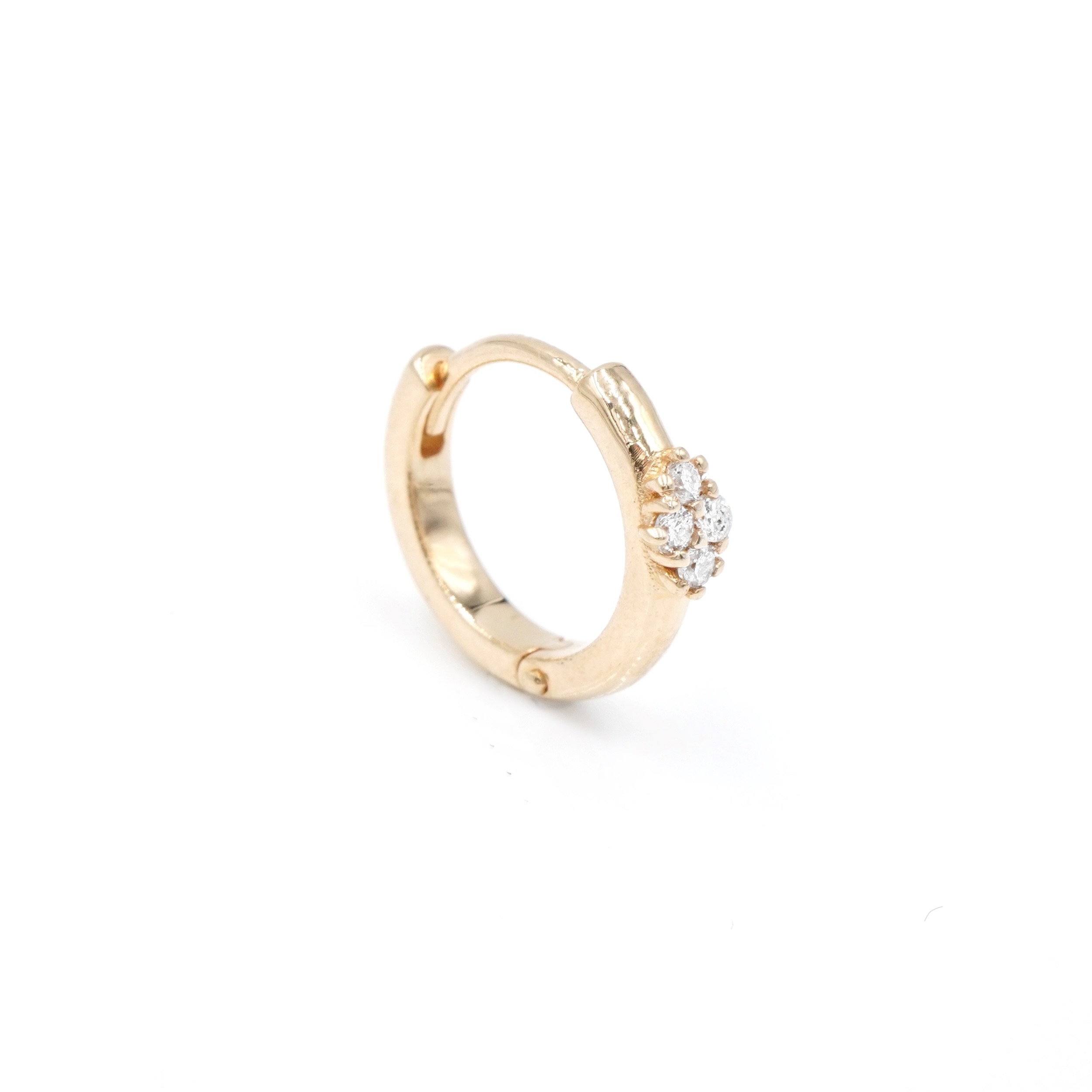 Angèle Brousse Eternity mini créole or jaune 18 carats diamants