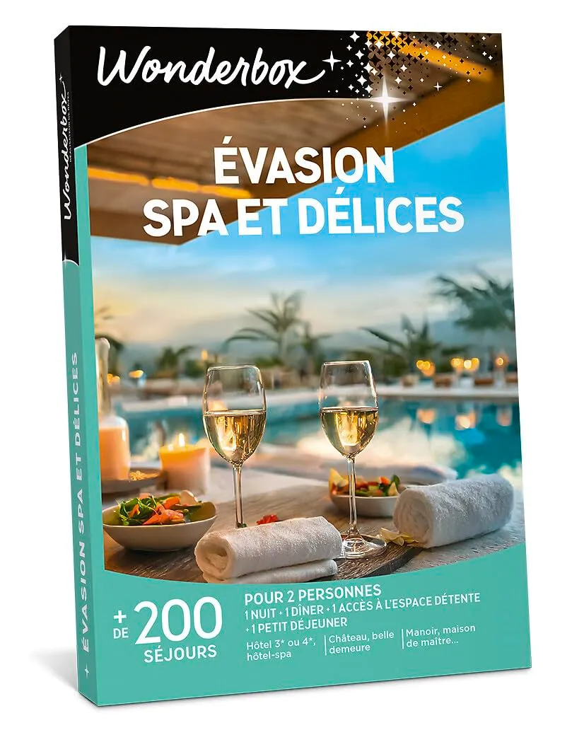 Wonderbox Séjour & Week-end Évasion Spa coffret 2 pers