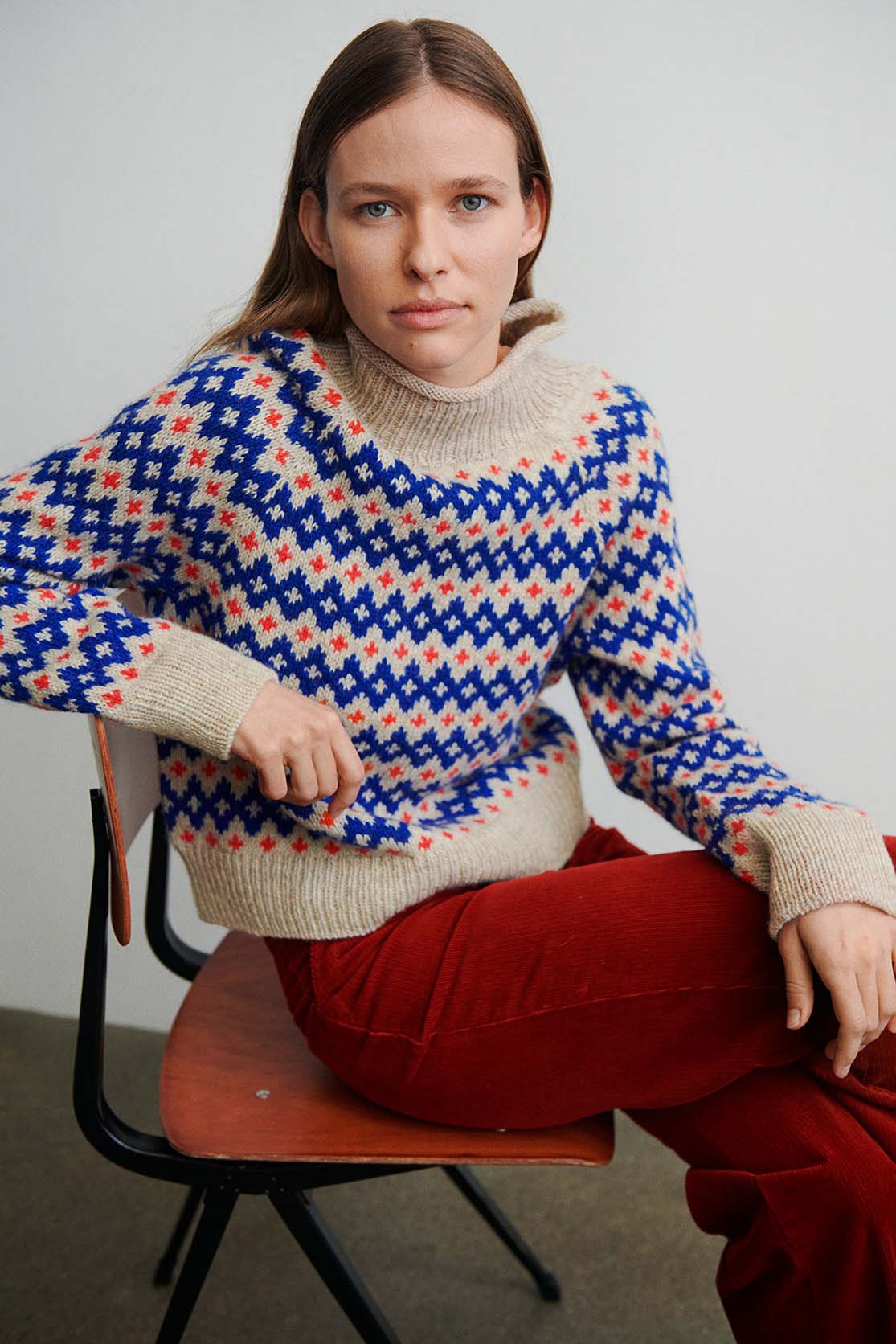 Isager Inge Sweater kit tricot pull laine