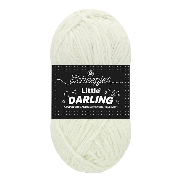 Scheepjes Sparkle 401S fil chenille Ice Bear blanc