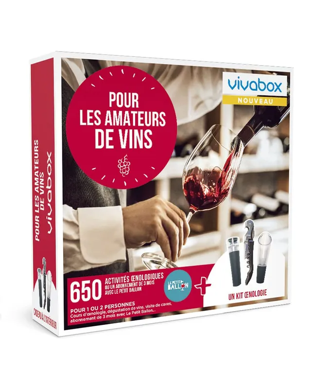 Wonderbox Restaurant & gastronomie coffret vin œnologie Petit Ballon
