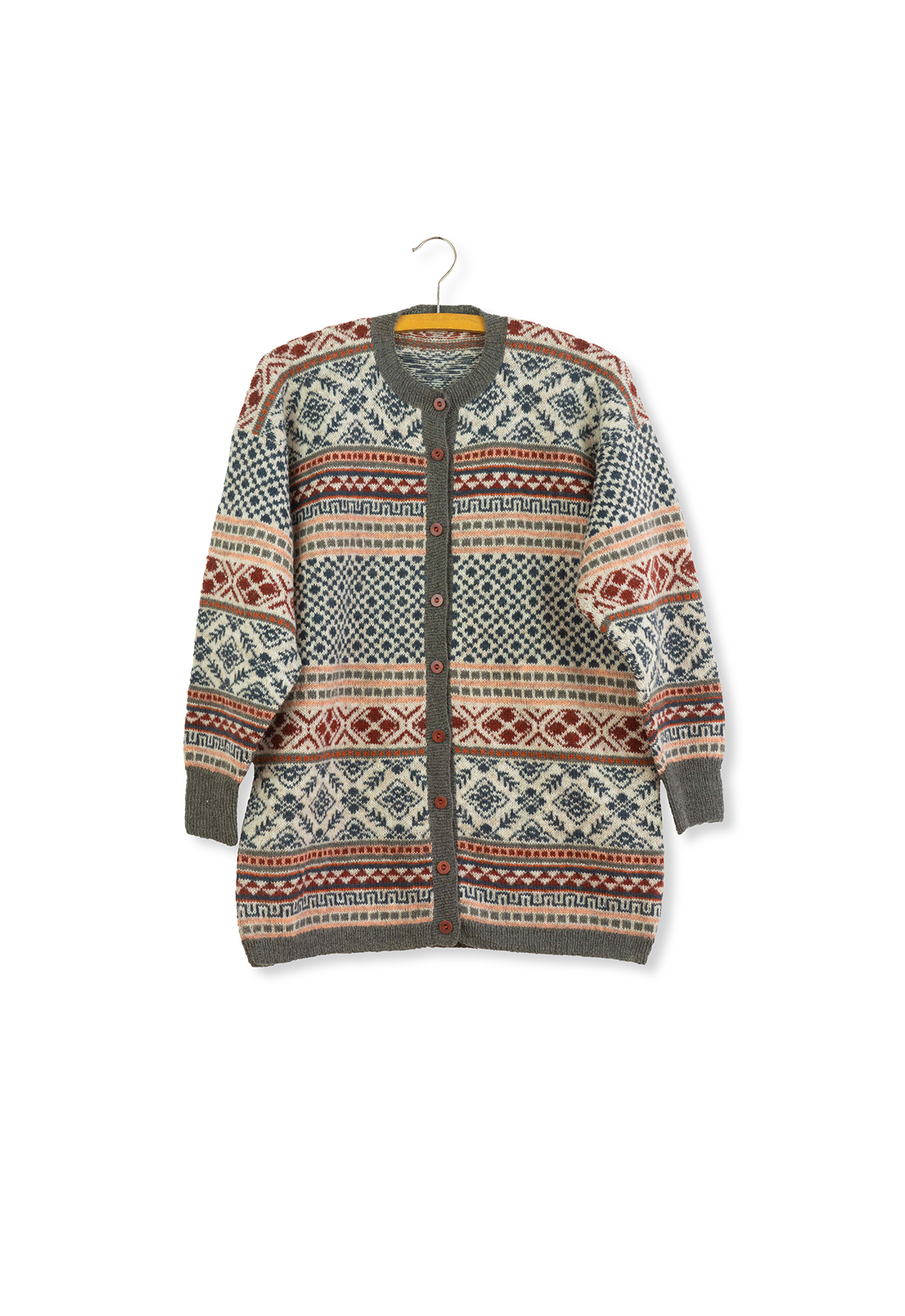 Isager Yarn Kits Mønsterstrikket Cardigan kit tricot gilet